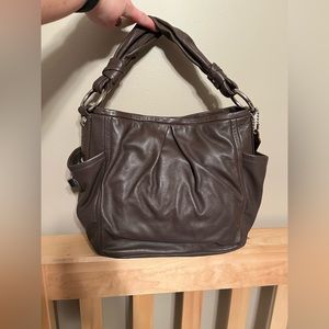 Chocolate Brown Coach Shoulder Purse